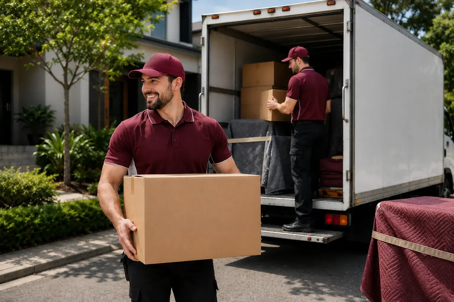 Two Men and Truck